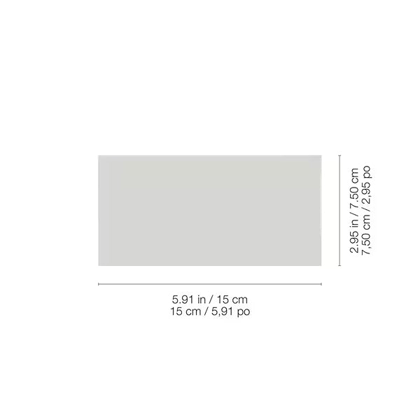 Carrelage mural en céramique brillant Anatolia, 7,6 cm x 15,2 cm, gris chaud (10,66 pi²/caisse)