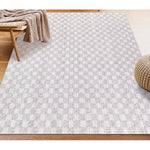 Charger l&#39;image dans la visionneuse de galerie, Tapis d&#39;intérieur StyleWell Soft Checkers gris 1,5 m x 2,1 m
