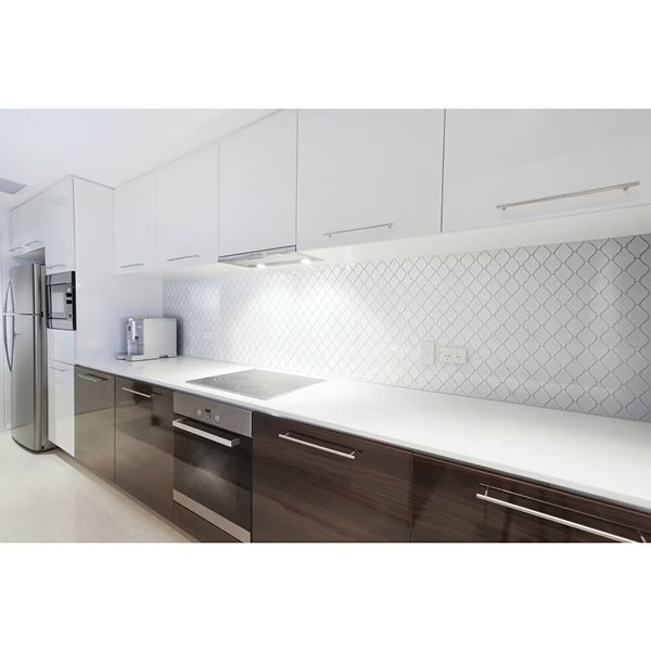 Anatolia Metro Loft White Porcelain Arabesque Wall Tile Mosaic (10.01 sq. ft./Case)