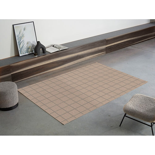 Tapis d'intérieur Juno Hanna Checkmate naturel/gris 2,18 m x 3,48 m