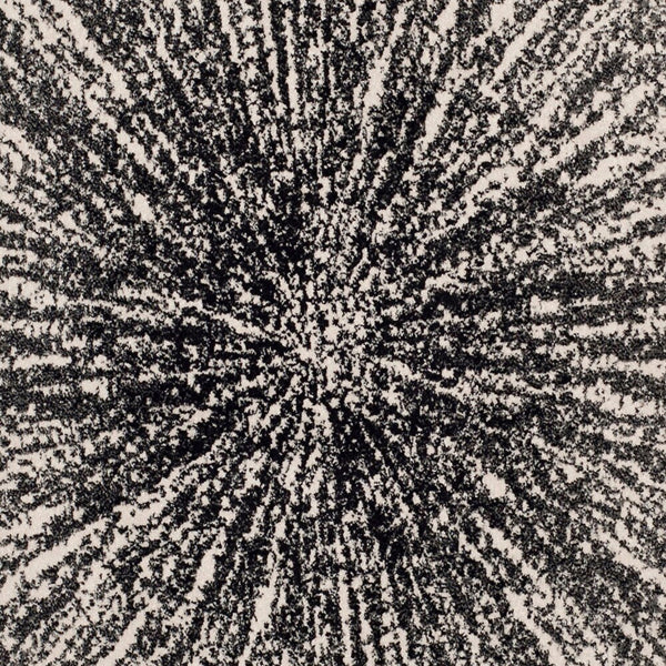 Tapis d'intérieur rond Safavieh Evoke Martin, noir/ivoire, 1,80 m x 1,80 m