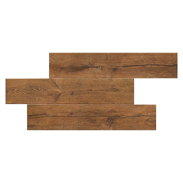 Carrelage mural et de sol en porcelaine émaillée Lifeproof Revere Wood de 8 po x 40 po (2,15 pi²/pièce)