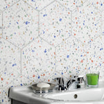 Load image into Gallery viewer, Merola Tile Venice Hex Colors Light 8.63 in. x 9.88 in. Porcelain Floor &amp; Wall Tile (11.5 sq. ft./Case)
