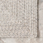 Charger l&#39;image dans la visionneuse de galerie, Tapis d&#39;intérieur/extérieur tressé nuLOOM Lefebvre ivoire 1,2 m x 1,8 m
