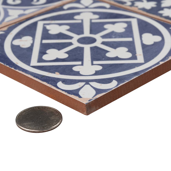 Merola Tile Faenza Azul 13 in. x 13 in. Ceramic Floor and Wall Tile (12.2 sq. ft./Case)