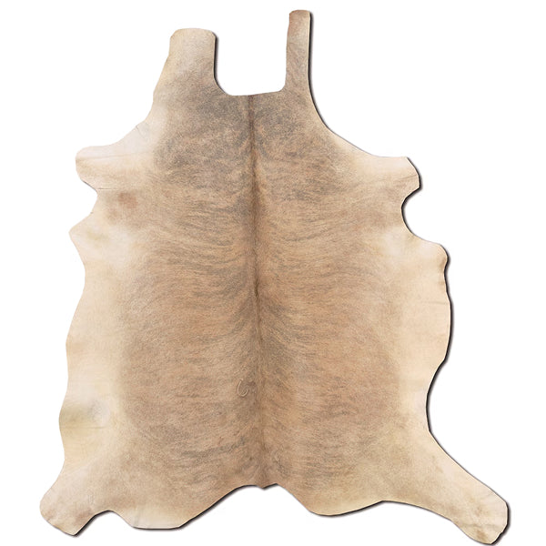 Tapis d'intérieur Linon Home Décor en peau de vache, couleur bringé clair, pleine peau – 1,5 m x 2,1 m environ.