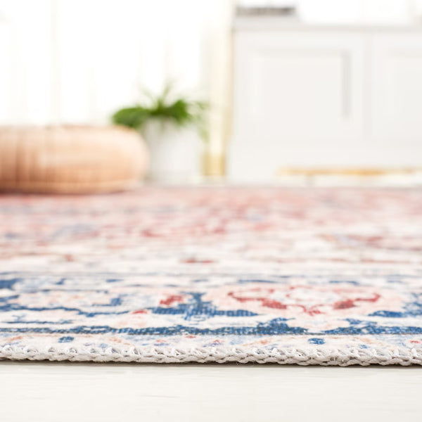 Safavieh Arizona Darina Red / Navy 2 ft. 6 in. x 8 ft. Indoor Machine Washable Runner