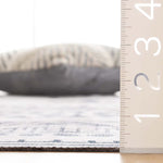 Charger l&#39;image dans la visionneuse de galerie, Tapis de couloir d&#39;intérieur lavable en machine Safavieh Arizona Blanca beige/anthracite 2 pi 6 po x 8 pi
