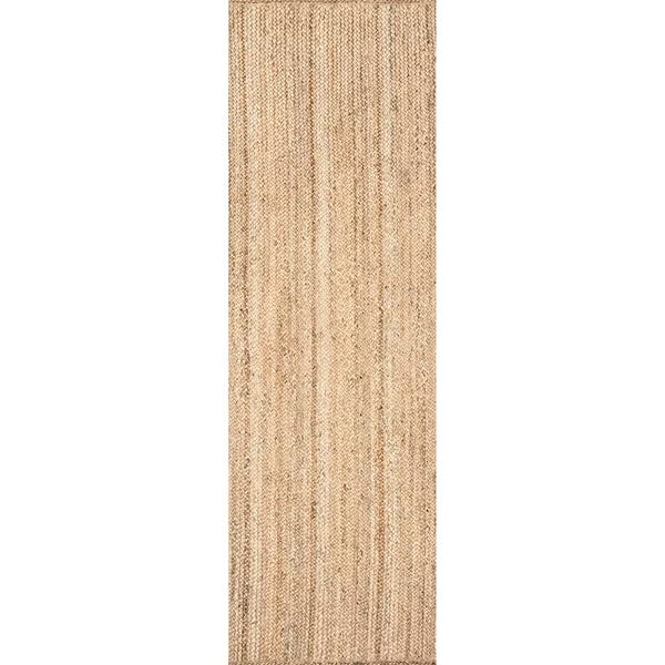 nuLOOM Hand Woven Rigo Jute Natural 4 ft. x 4 ft. Indoor Square Rug