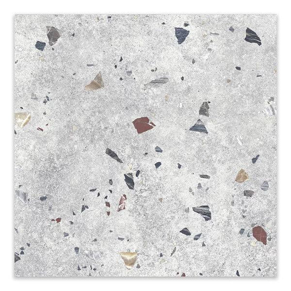 Modamo Barreta Terrazzo Matte Light Grey 26 in. x 26 in. Porcelain Floor & Wall Tile (14.1 sq. ft./Case)