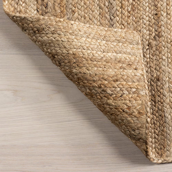 nuLOOM Natural Oval Jute Rug 2x4 | Hand Woven Indoor Entry Rug – Secure ...