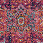 Load image into Gallery viewer, Safavieh Evoke Watson Fuchsia / Orange 5 ft. 1 in. x 5 ft. 1 in. Square Area Rug
