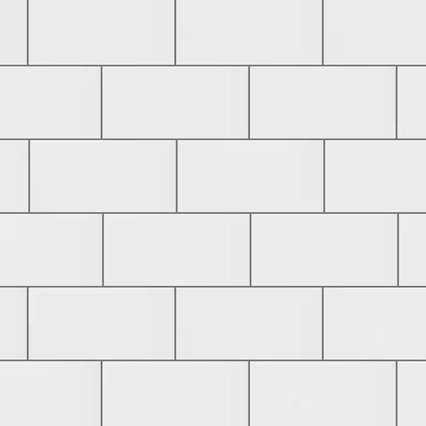 Carreau mural en céramique Merola Tile Projectos Urban, blanc brillant, 3 7/8 po x 7 3/4 po (11,47 pi²/caisse)