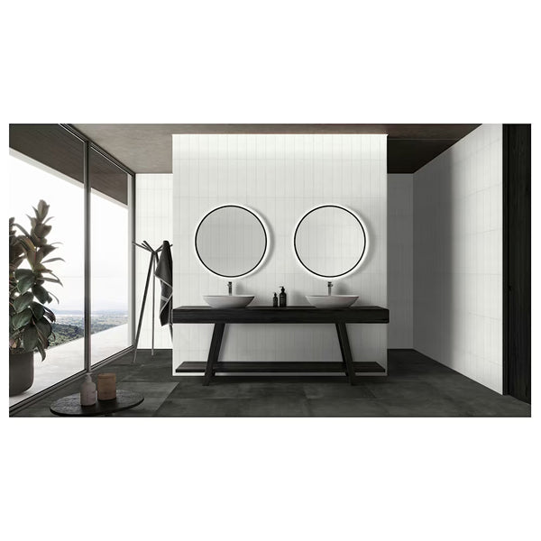 Carrelage mural en céramique pressée Anatolia, 4 po x 16 po, blanc mat (10,76 pi²/boîte)