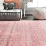 Load image into Gallery viewer, nuLOOM Moroccan Blythe Pink 4 ft. x 4 ft. Indoor Square Rug
