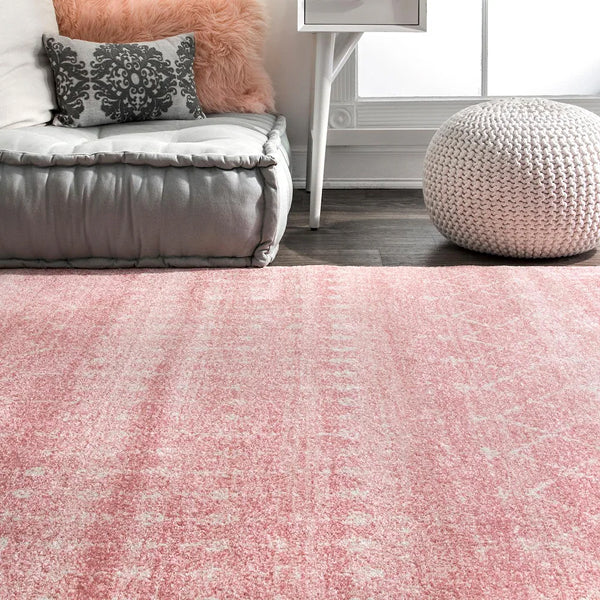 nuLOOM Moroccan Blythe Pink 4 ft. x 4 ft. Indoor Square Rug