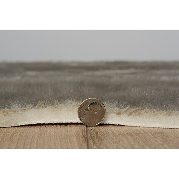 Tapis d'intérieur en fausse peau de vache, mélange gris, 1,5 m x 1,8 m, Linon Home Décor Products