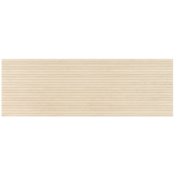 MSI Urban Ridge Blonde 16 in. x 48 in. Matte Fluted Ceramic Wall Tile – Wood Look (15.51 sq. ft./Case)
