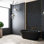 Load image into Gallery viewer, Merola Tile Apini Hex Matte Black 9 in. x 10.5 in. Porcelain Floor and Wall Tile (7.14 sq. ft./Case)
