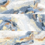 Load image into Gallery viewer, Modamo Abstract Decor Polished Blue 24-inch x 48-inch Porcelain Floor and Wall Tile (15.49 Sq. Ft./Case)
