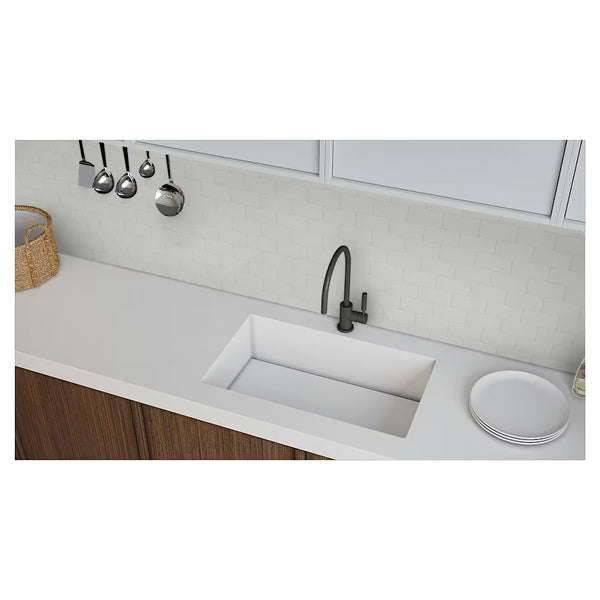 Carrelage mural en céramique pressée Anatolia, 3 po x 6 po, blanc mat (10,66 pi²/caisse)