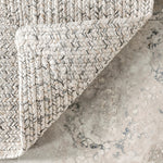 Charger l&#39;image dans la visionneuse de galerie, Tapis d&#39;intérieur/extérieur tressé nuLOOM Lefebvre ivoire 1,2 m x 1,8 m
