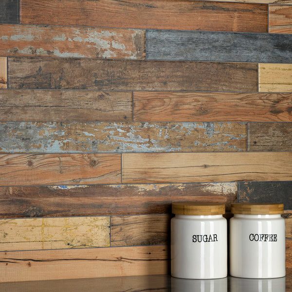 Carreaux de sol et de mur en porcelaine Melvin Color de Merola Tile, 2 7/8 po x 26 1/2 po (8,4 pi²/caisse)