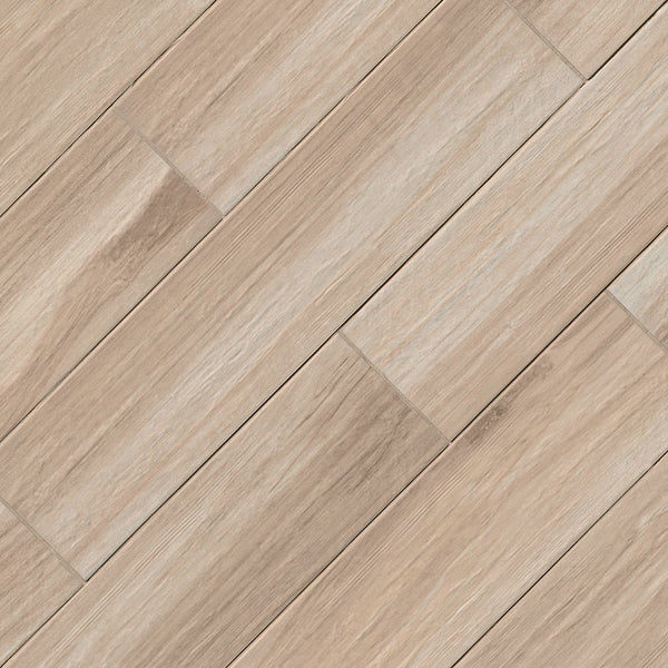 Carreaux de porcelaine mat effet bois MSI Havenwood Beige 8 po x 36 po (14 pi²/caisse)