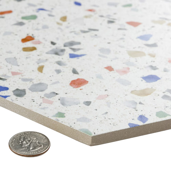 Merola Tile Venice Hex Colors Light 8.63 in. x 9.88 in. Porcelain Floor & Wall Tile (11.5 sq. ft./Case)