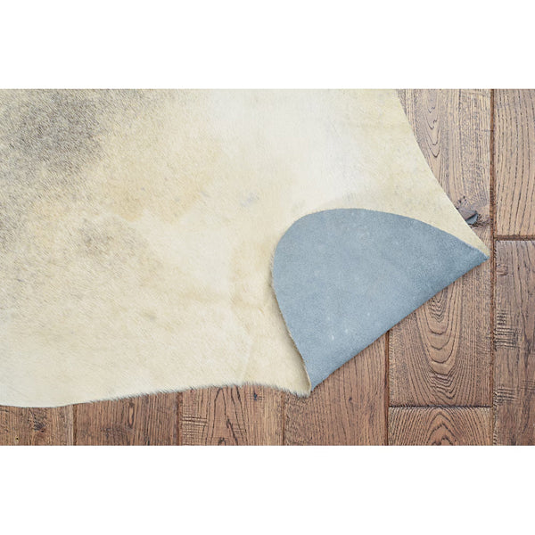 Tapis d'intérieur Linon Home Décor en peau de vache, couleur bringé clair, pleine peau – 1,5 m x 2,1 m environ.