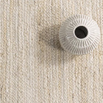 Charger l&#39;image dans la visionneuse de galerie, Tapis d&#39;intérieur rond en jute tissé à la main nuLOOM Rigo blanc cassé, 1,8 m
