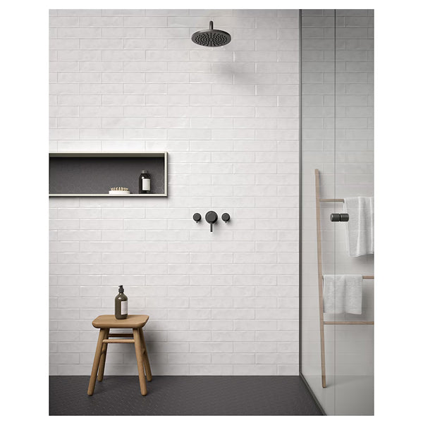 Carrelage mural pressé mat blanc artisanal Anatolia 3 po x 12 po (10,66 pi²/boîte)