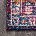 Load image into Gallery viewer, JONATHAN Y Modern Persian Boho Floral Multi/Purple 5 ft. Square Area Rug
