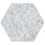 Load image into Gallery viewer, Ivy Hill Tile Fusion Hex Blue Terrazzo 9 in. x 10.5 in. Matte Floor and Wall Tile (8.07 Sq. Ft. / Case)
