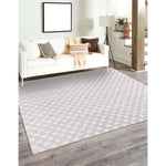 Charger l&#39;image dans la visionneuse de galerie, Tapis d&#39;intérieur StyleWell Soft Checkers gris 1,5 m x 2,1 m
