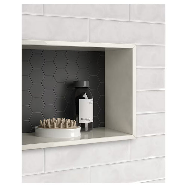 Carrelage mural pressé mat blanc artisanal Anatolia 3 po x 12 po (10,66 pi²/boîte)