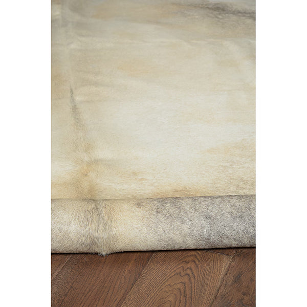 Tapis d'intérieur Linon Home Décor en peau de vache, couleur bringé clair, pleine peau – 1,5 m x 2,1 m environ.