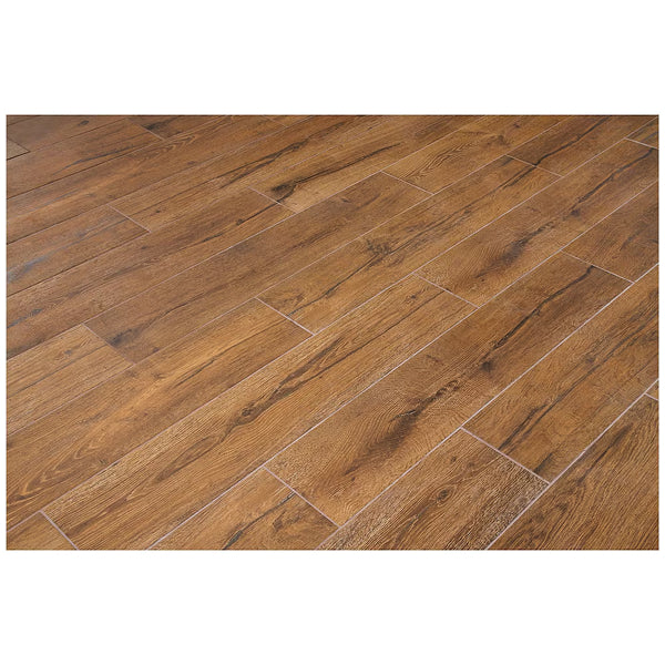 Carrelage mural et de sol en porcelaine émaillée Lifeproof Revere Wood de 8 po x 40 po (2,15 pi²/pièce)