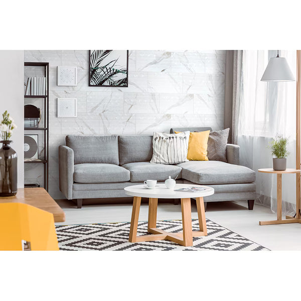 MSI Stone ULC Dymo Statuary Chex White 12 in. x 24 in. Glossy Ceramic Patterned Look Wall Tile (16 Sq. Ft./Case)