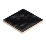 Charger l&#39;image dans la visionneuse de galerie, Carreau mural en céramique brillante Ivy Hill Amagansett Black 4 po x 4 po – Aspect zellige fait main (5,38 pi²/boîte)
