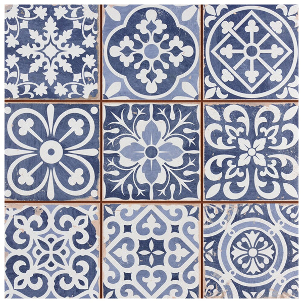 Merola Tile Faenza Azul 13 in. x 13 in. Ceramic Floor and Wall Tile (12.2 sq. ft./Case)