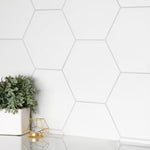 Load image into Gallery viewer, Merola Tile Apini Hex Matte White 9 in. x 10.5 in. Porcelain Floor &amp; Wall Tile (7.14 sq. ft./Case)

