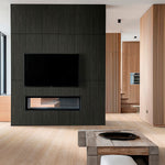 Charger l&#39;image dans la visionneuse de galerie, Carreaux muraux cannelés en céramique mate Urban Ridge Ebony de MSI, 16 po x 48 po, aspect bois (15,51 pi²/caisse)
