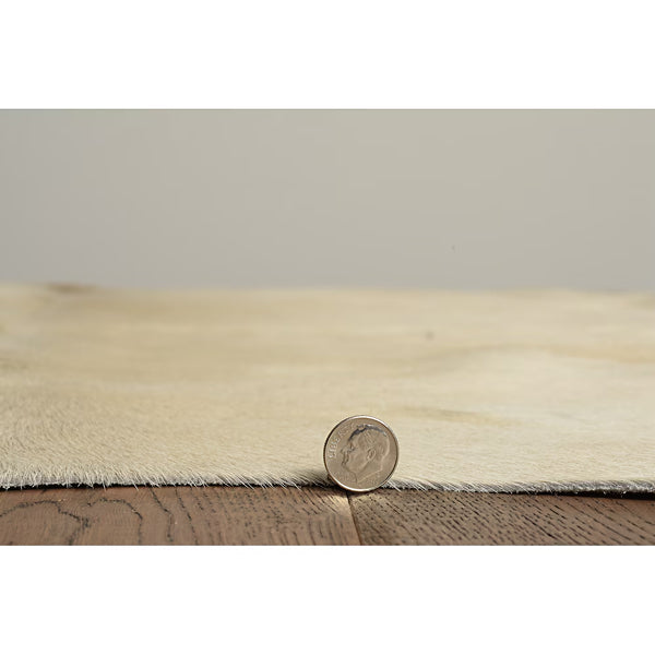 Tapis d'intérieur Linon Home Décor en peau de vache, couleur bringé clair, pleine peau – 1,5 m x 2,1 m environ.