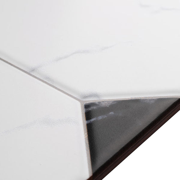 Merola Tile Betera Blanco Porcelain Tile – 0.31 inch Thick, 13.13 inch x 13.13 inch, 10.98 sq.ft/Case – Matte Glazed Marble Look Finish