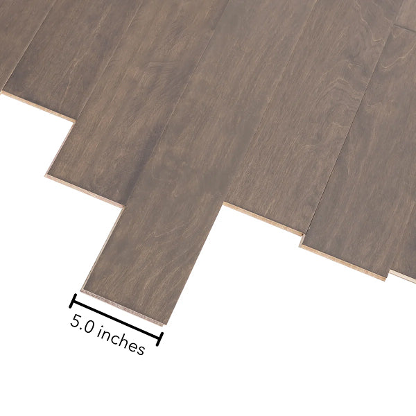 Mohawk Basics Engineered Hardwood Flooring, 5 in. W x Variable Length in Autumn Birch (23 sq. ft./case)