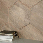 Charger l'image dans la visionneuse de galerie, Merola Tile Retro Hex Terra Porcelain Tile 14.13 inch x 16.25 inch – 11.05 sq. ft. per Case Matte Wood Look Finish