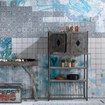 Load image into Gallery viewer, Merola Tile Sample Faenza Azul 6 inch x 6 inch Ceramic Floor and Wall Tile