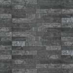 Load image into Gallery viewer, Merola Tile Ordino Black Porcelain Wall Tile 3.25 inch x 17.5 inch – 9.6 sq. ft. per Case Textured Stone Look Finish