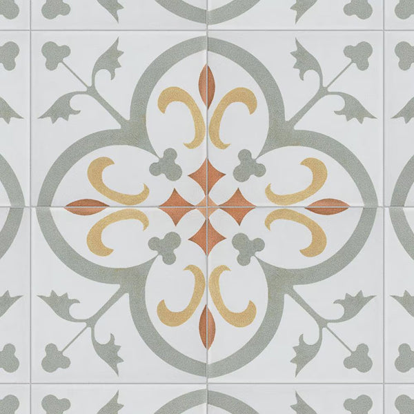 Merola Tile Revival Memory Mini Ceramic Floor and Wall Tile 4 inch Width 4 inch Length 12.72 sq ft/case Patterned Glossy Finish
